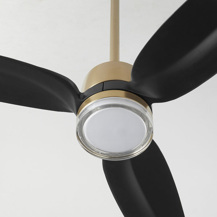 Quorum - 34583-80 - 58 Inch Patio Fan - Exodus - Aged Brass w/ MB downrod