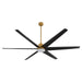 Quorum - 35846-47 - 84 Inch Patio Fan - Spree - Brushed Brass