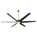 Quorum - 35846-47 - 84 Inch Patio Fan - Spree - Brushed Brass