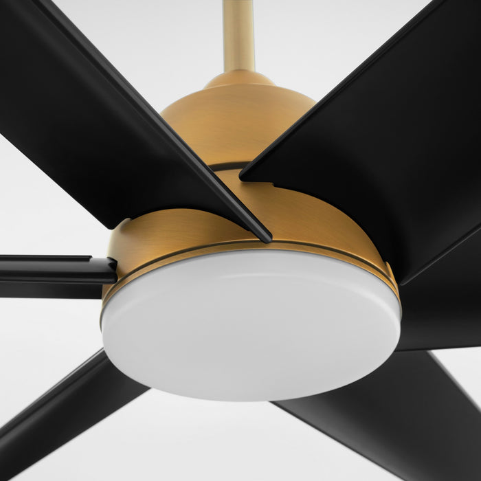 Quorum - 35846-47 - 84 Inch Patio Fan - Spree - Brushed Brass