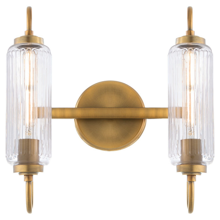 Quorum - 5015-2-47 - Two Light Vanity - Whitmire - Brushed Brass