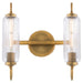 Quorum - 5015-2-47 - Two Light Vanity - Whitmire - Brushed Brass