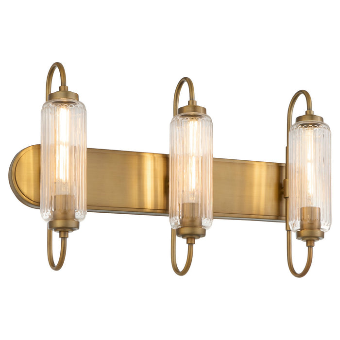 Quorum - 5015-3-47 - Three Light Vanity - Whitmire - Brushed Brass