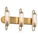 Quorum - 5015-3-47 - Three Light Vanity - Whitmire - Brushed Brass