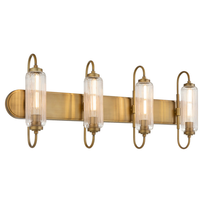 Quorum - 5015-4-47 - Four Light Vanity - Whitmire - Brushed Brass