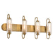 Quorum - 5015-4-47 - Four Light Vanity - Whitmire - Brushed Brass