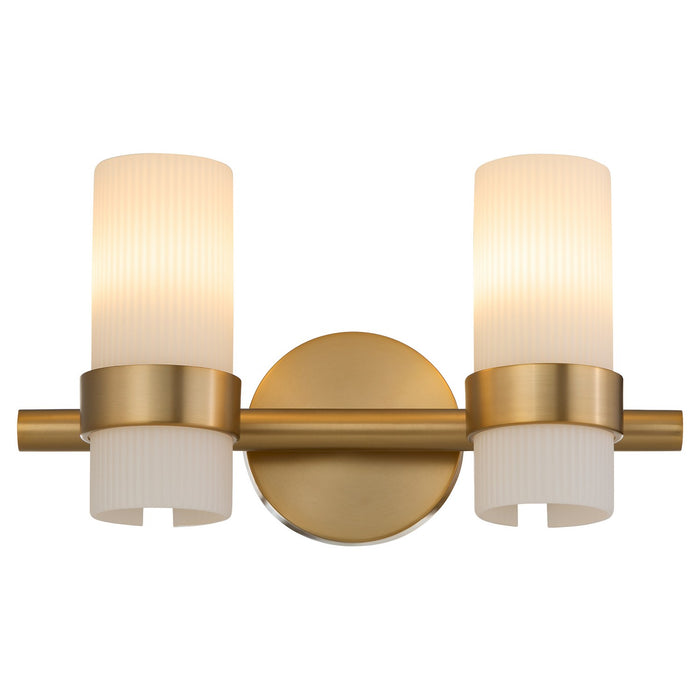 Quorum - 5169-2-47 - Two Light Vanity - Sojourn - Brushed Brass