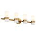 Quorum - 5169-4-47 - Four Light Vanity - Sojourn - Brushed Brass