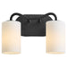Quorum - 5307-2-59 - Two Light Vanity - Rutherford - Matte Black