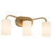 Quorum - 5307-3-47 - Three Light Vanity - Rutherford - Brushed Brass