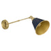 Quorum - 5320-1-3280 - One Light Wall Mount - Bailey - Blue w/ Aged Brass