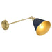 Quorum - 5320-1-3280 - One Light Wall Mount - Bailey - Blue w/ Aged Brass
