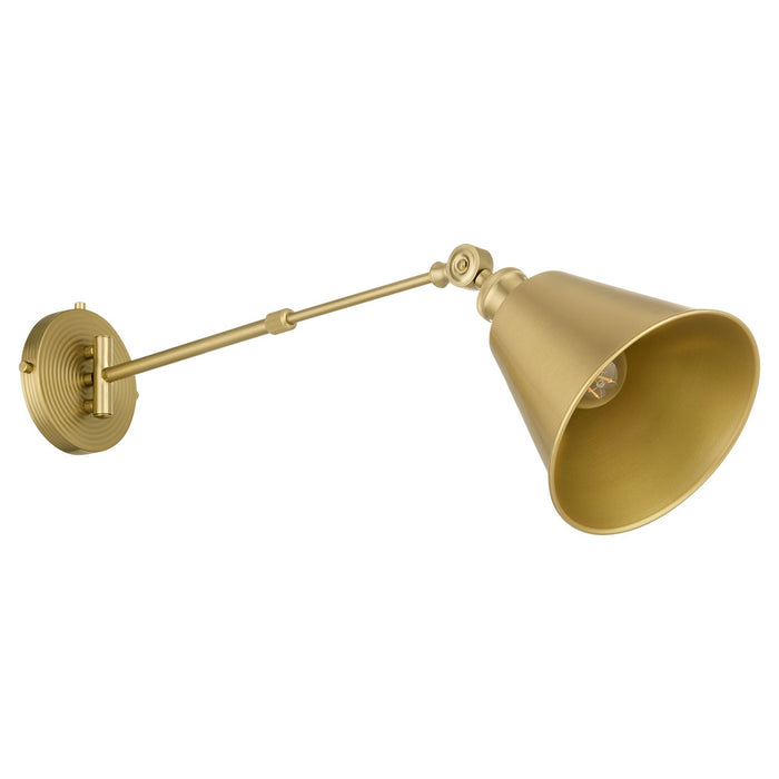 Quorum - 5320-1-80 - One Light Wall Mount - Bailey - Aged Brass