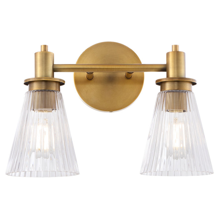 Quorum - 5803-2-47 - Two Light Vanity - Lawton - Brushed Brass