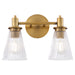 Quorum - 5803-2-47 - Two Light Vanity - Lawton - Brushed Brass