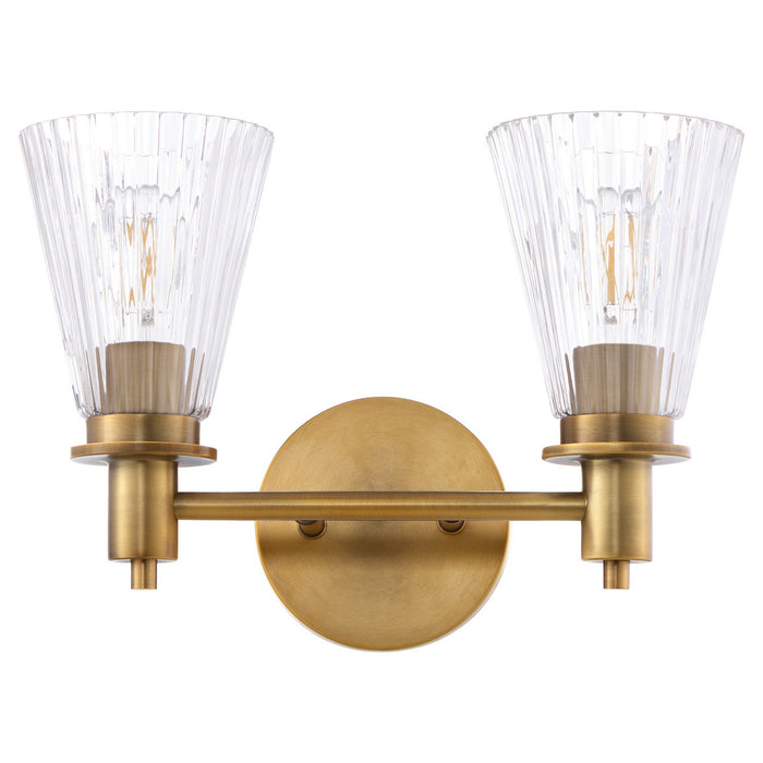 Quorum - 5803-2-47 - Two Light Vanity - Lawton - Brushed Brass