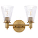 Quorum - 5803-2-47 - Two Light Vanity - Lawton - Brushed Brass