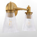 Quorum - 5803-2-47 - Two Light Vanity - Lawton - Brushed Brass