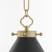 Quorum - 5863-1-5980 - One Light Wall Mount - Bonnel - Matte Black / Aged Brass