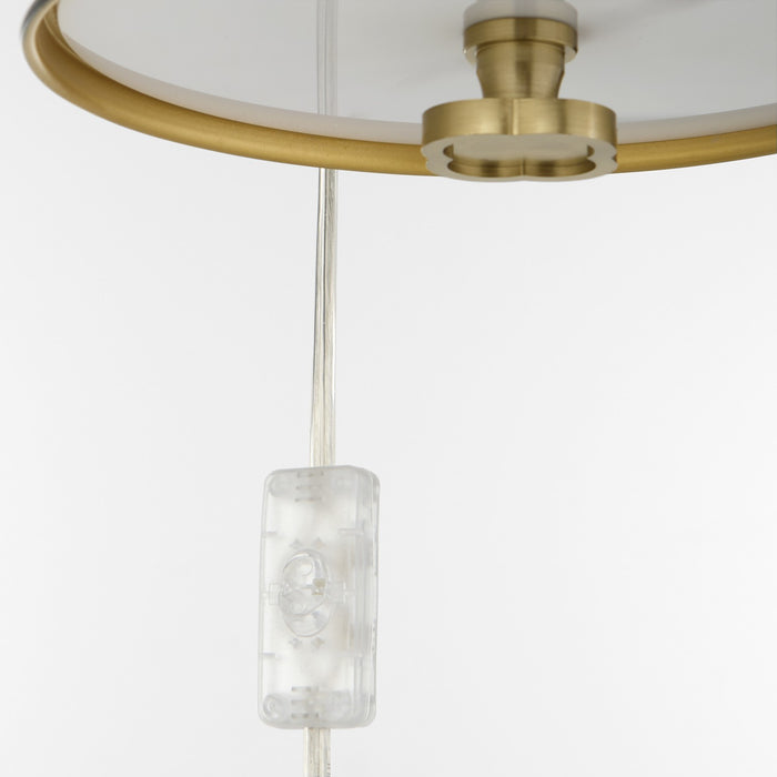 Quorum - 5863-1-5980 - One Light Wall Mount - Bonnel - Matte Black / Aged Brass