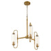 Quorum - 6015-3-47 - Three Light Chandelier - Whitmire - Brushed Brass