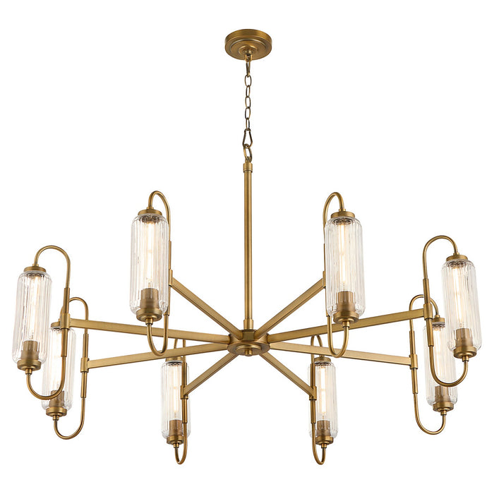 Quorum - 6015-8-47 - Eight Light Chandelier - Whitmire - Brushed Brass