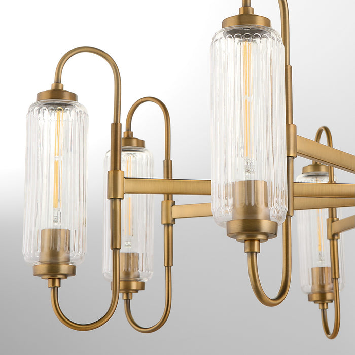 Quorum - 6015-8-47 - Eight Light Chandelier - Whitmire - Brushed Brass