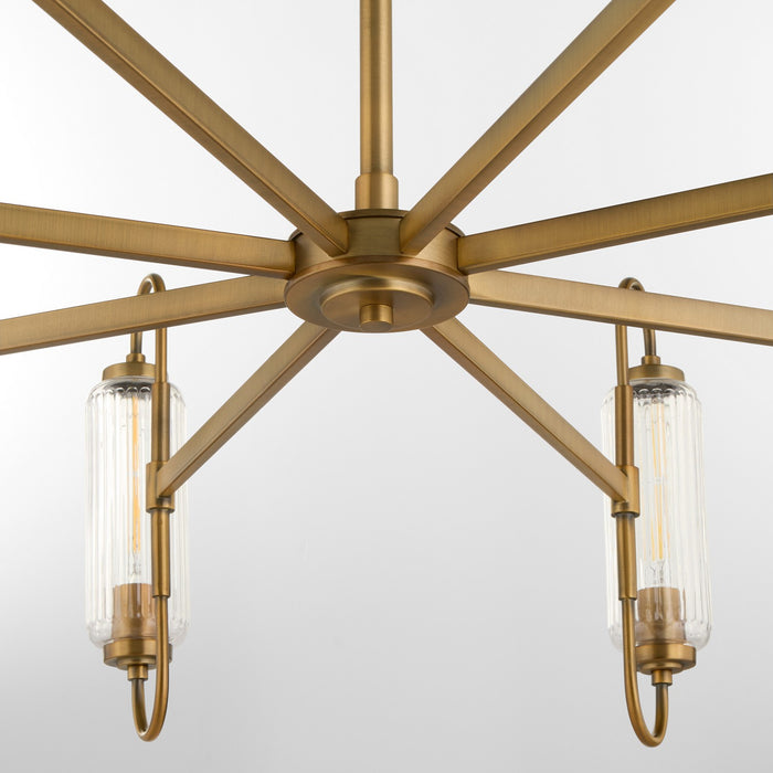 Quorum - 6015-8-47 - Eight Light Chandelier - Whitmire - Brushed Brass