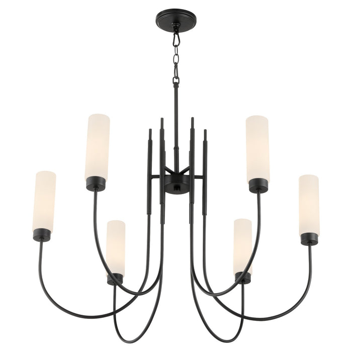 Quorum - 6024-6-59 - Six Light Chandelier - Jerome - Matte Black