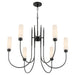 Quorum - 6024-6-59 - Six Light Chandelier - Jerome - Matte Black