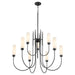 Quorum - 6024-9-59 - Nine Light Chandelier - Jerome - Matte Black