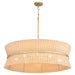 Quorum - 6123-8-47 - Eight Light Pendant - Fairview - Brushed Brass