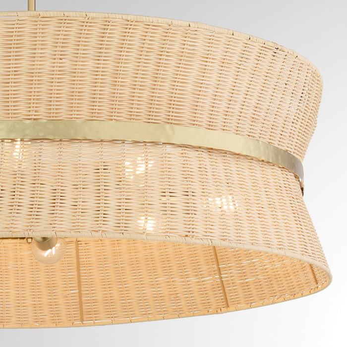 Quorum - 6123-8-47 - Eight Light Pendant - Fairview - Brushed Brass