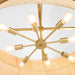 Quorum - 6123-8-47 - Eight Light Pendant - Fairview - Brushed Brass
