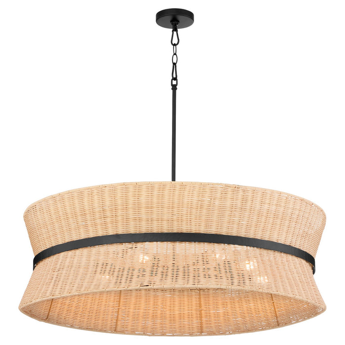 Quorum - 6123-8-59 - Eight Light Pendant - Fairview - Matte Black