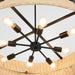 Quorum - 6123-8-59 - Eight Light Pendant - Fairview - Matte Black