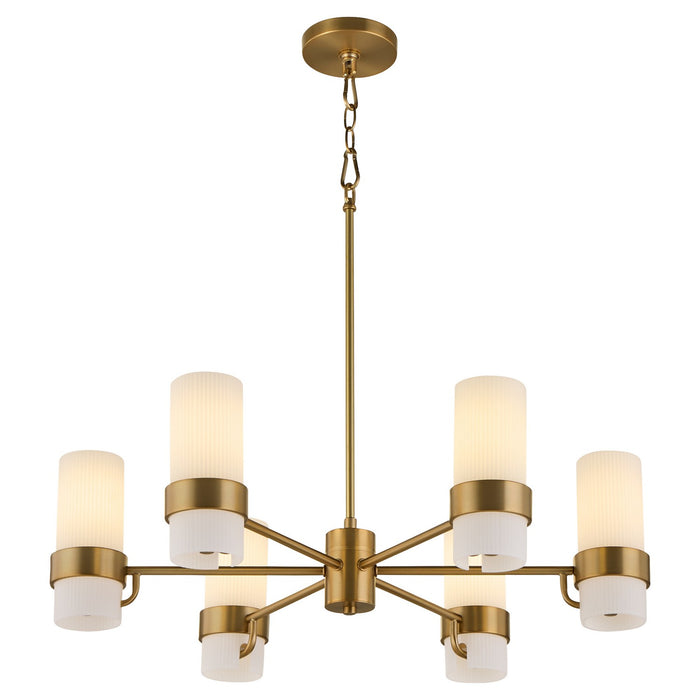 Quorum - 6169-6-47 - Six Light Chandelier - Sojourn - Brushed Brass