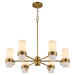 Quorum - 6169-6-47 - Six Light Chandelier - Sojourn - Brushed Brass