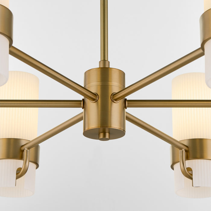 Quorum - 6169-6-47 - Six Light Chandelier - Sojourn - Brushed Brass