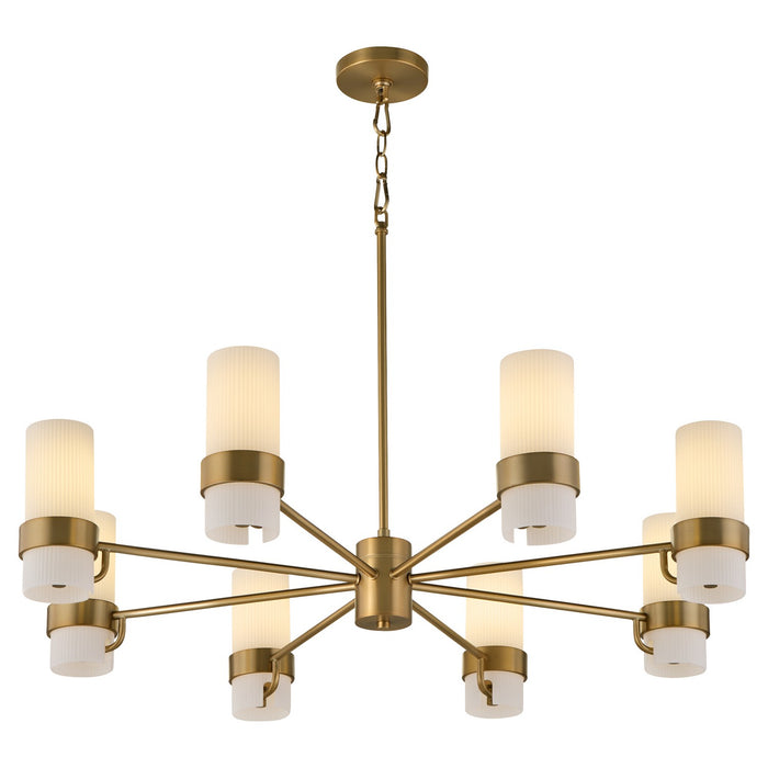 Quorum - 6169-8-47 - Eight Light Chandelier - Sojourn - Brushed Brass