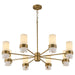 Quorum - 6169-8-47 - Eight Light Chandelier - Sojourn - Brushed Brass