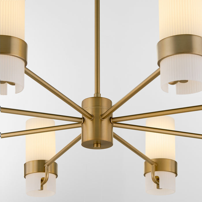 Quorum - 6169-8-47 - Eight Light Chandelier - Sojourn - Brushed Brass