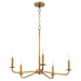 Quorum - 6307-5-47 - Five Light Chandelier - Rutherford - Brushed Brass