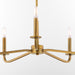 Quorum - 6307-5-47 - Five Light Chandelier - Rutherford - Brushed Brass