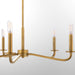 Quorum - 6307-5-47 - Five Light Chandelier - Rutherford - Brushed Brass