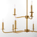 Quorum - 6307-9-47 - Nine Light Chandelier - Rutherford - Brushed Brass