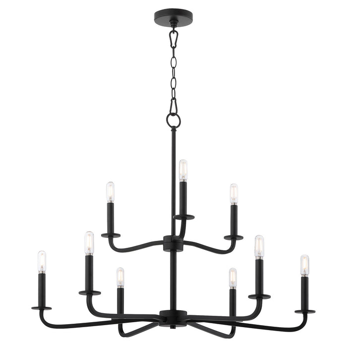 Quorum - 6307-9-59 - Nine Light Chandelier - Rutherford - Matte Black