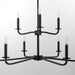 Quorum - 6307-9-59 - Nine Light Chandelier - Rutherford - Matte Black