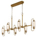 Quorum - 6615-6-47 - Six Light Pendant - Whitmire - Brushed Brass