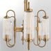 Quorum - 6615-6-47 - Six Light Pendant - Whitmire - Brushed Brass